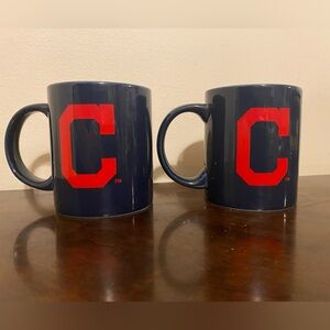 Set Of 2 NWT Boelter 11 Ounce Cleveland‎ Guardians Coffee Mugs Blue